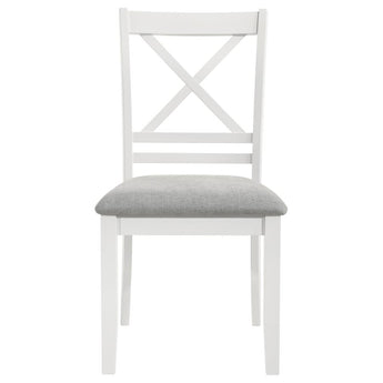 Hollis X Back Dining Chair - White/Natural
