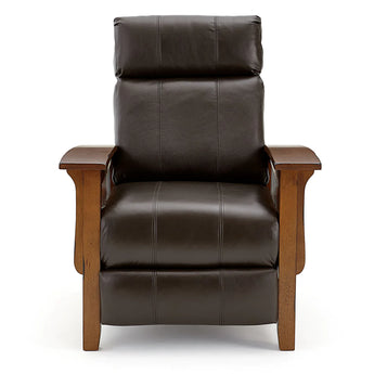 Tuscan Mission Recliner -Black Leather