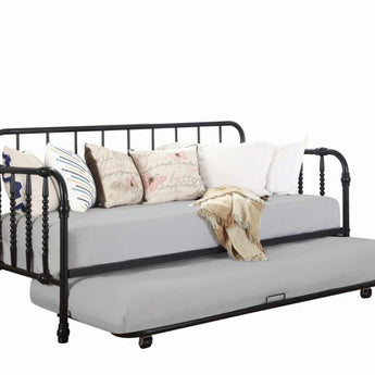 Marina Metal Daybed w/Trundle - Black