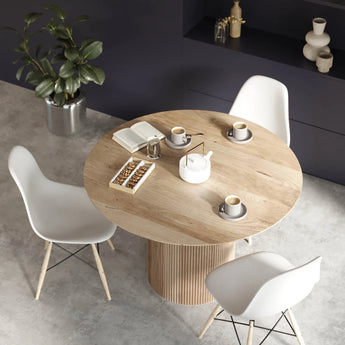Cylinder 47" Round Dining Table - Natural