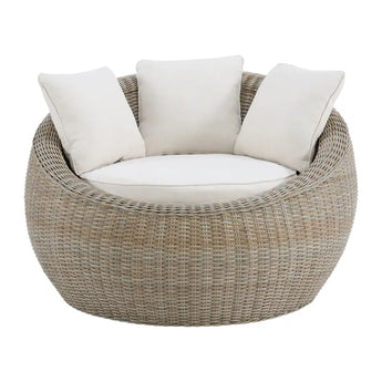 Ollie Collection Outdoor Cuddler Chair & Side Table