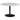 Bartole 48" Round Marble Top Table - White/Black