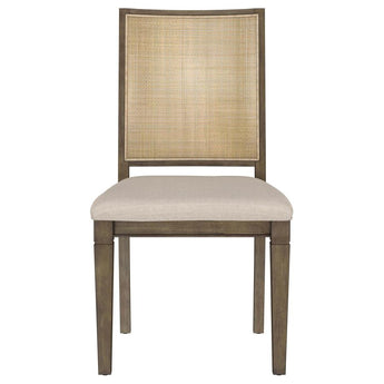 Matisse Woven Rattan Back Dining Chair - Light Brown