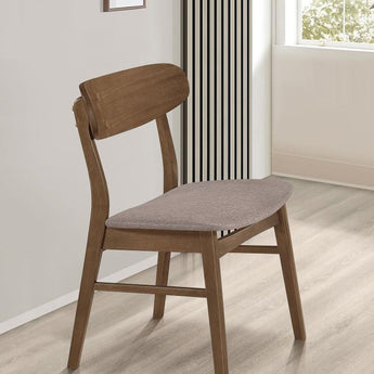 Dortch Mid Modern Dining Chair - Walnut Finish