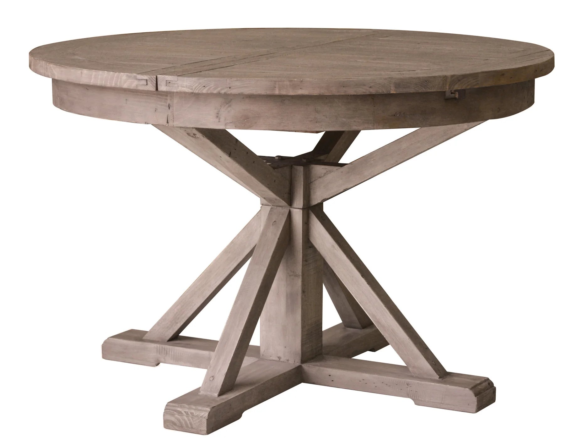 Irish Coast Round 47"/63" Extension Dining Table - Rustic Sundried