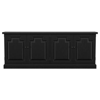 Florence 4 Door 90" Sideboard - Antique Black