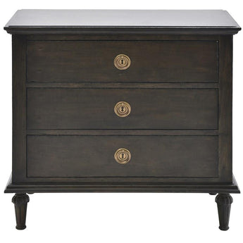 Noble Crest Collection Three Drawer Nightstand - Tuscany Finish