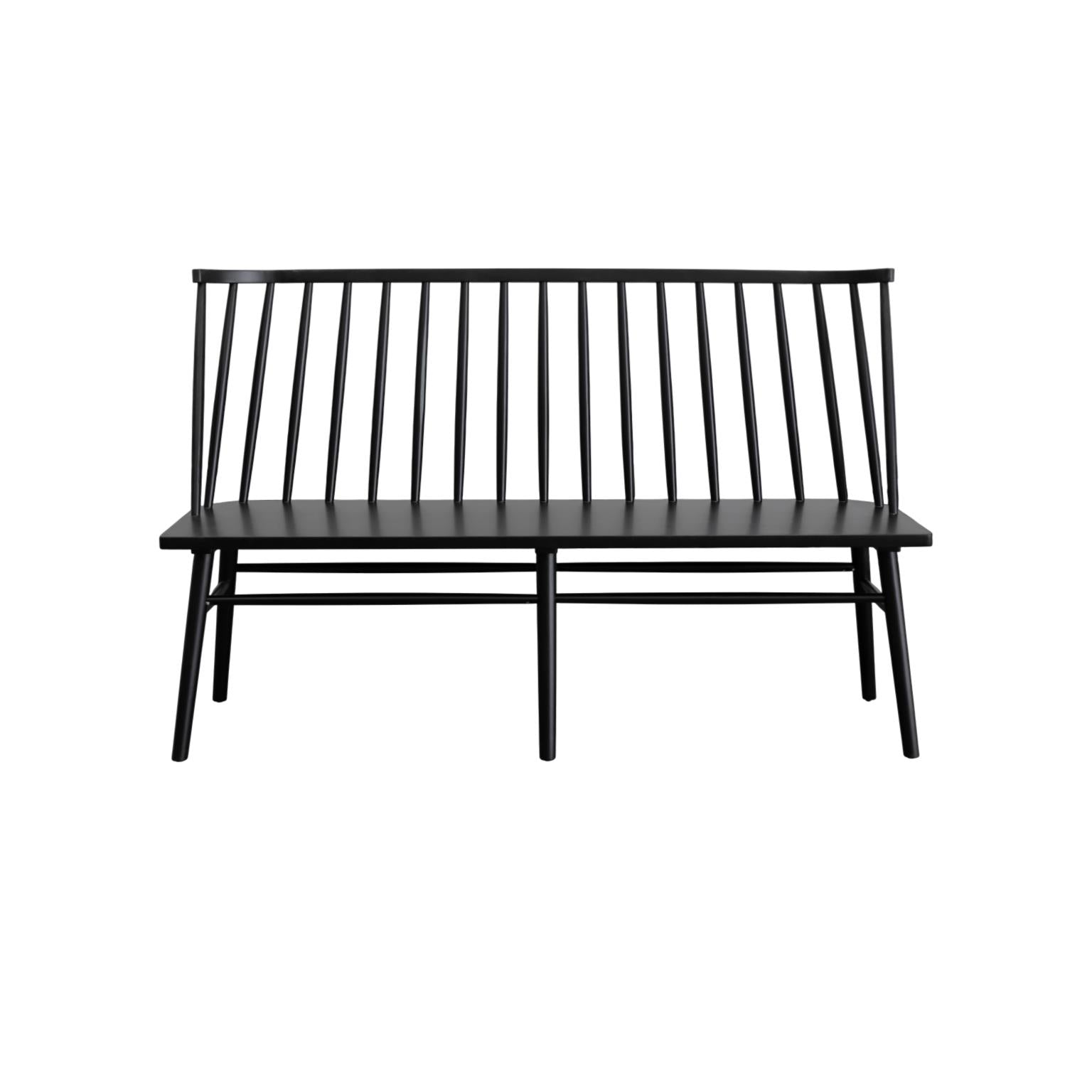 Felix Windsor Back Bench - Black