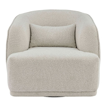 Steward Swivel Accent Chair - Boucle Beige