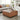 Harland Faux Leather Square Ottoman - Vintage Cider