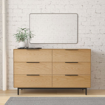 Akira Mid Century Modern Dresser - Natural