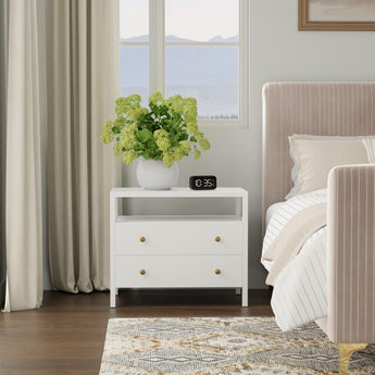 Avery Collection Nightstand - Coconut Milk White