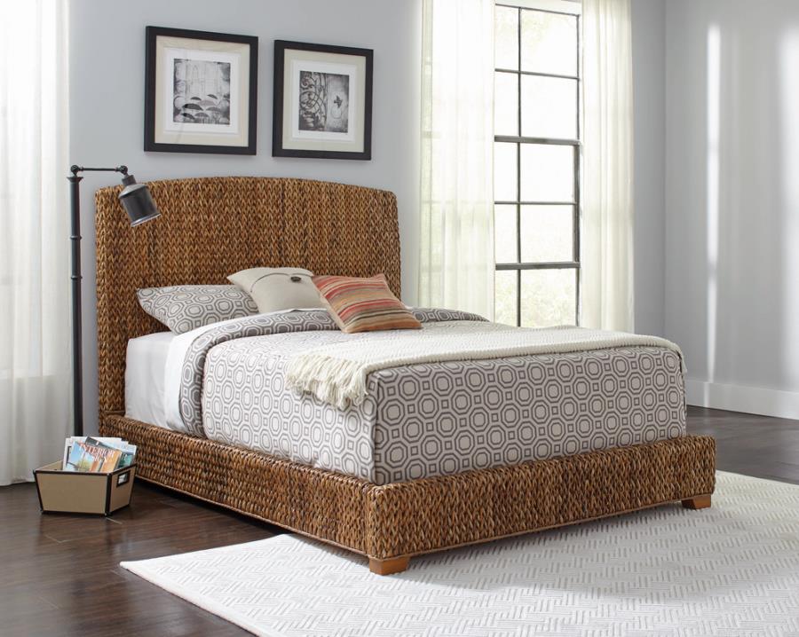 Laughton Wicker Bed - Amber