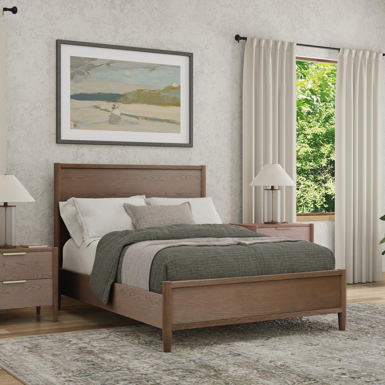 Sinclair Panel Bed - Walnut