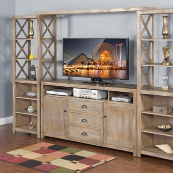 Durango 4 Pc. Entertainment Wall Group - Weathered Brown