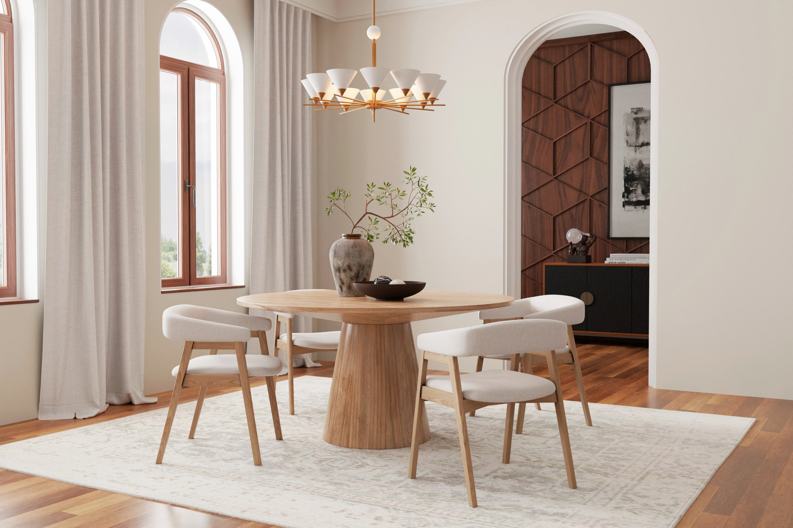 Victoria Stone Round Dining Table 60 - Harbour