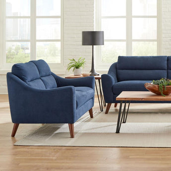 Gano Collection Loveseat - Navy Blue