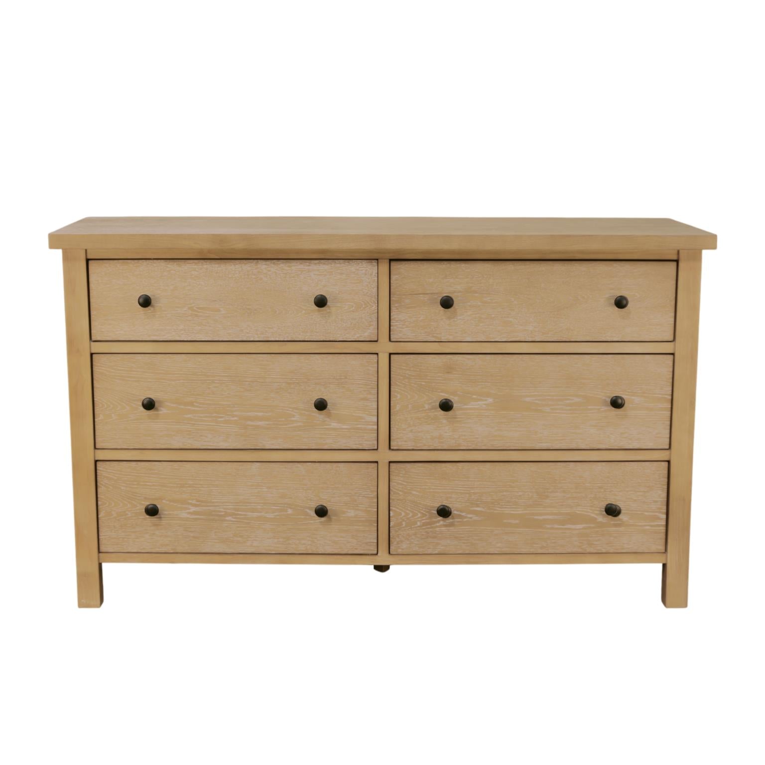 Emelia Six Drawer Dresser - Natural