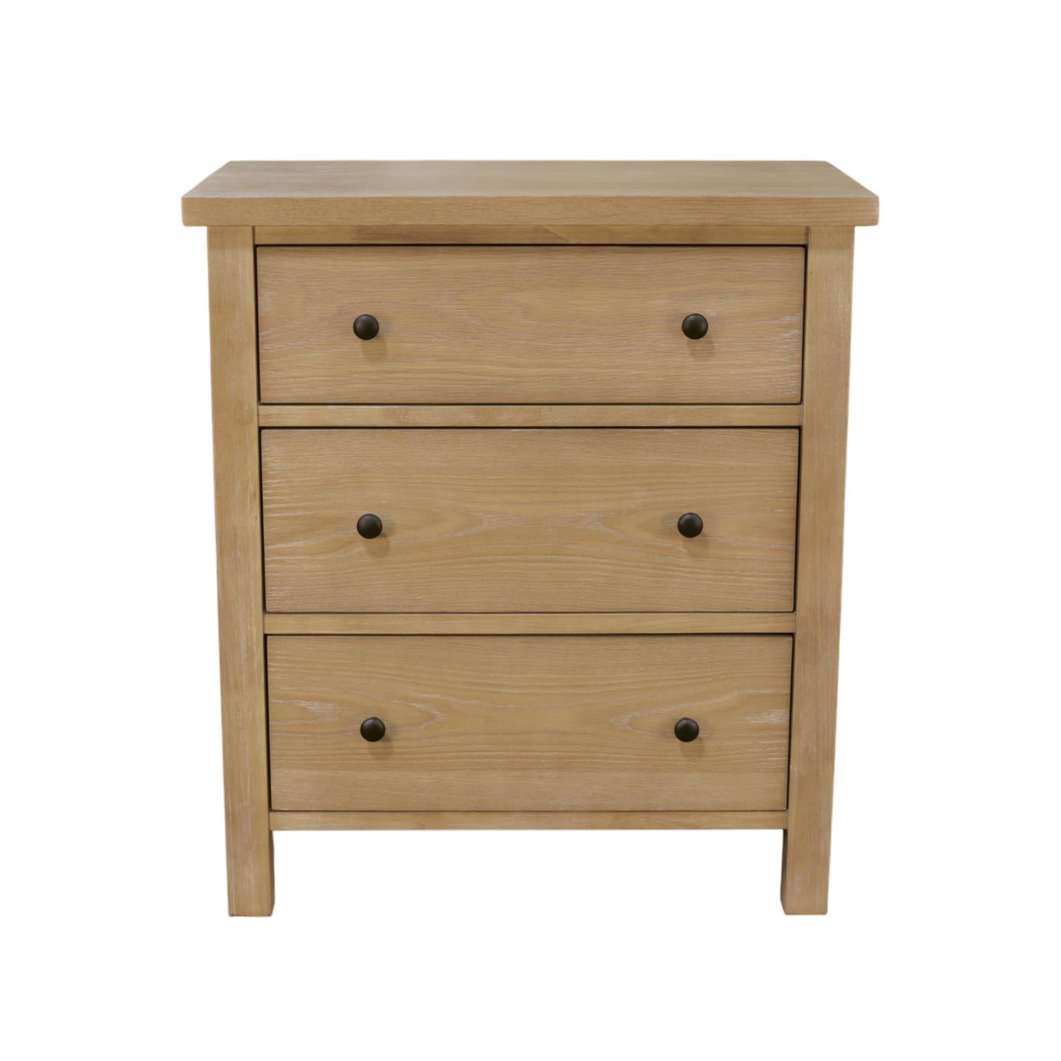 Emilia Three Drawer Small Chest - Natural