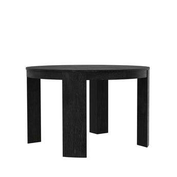 Carter 48" Round Extension Dining Table - Black