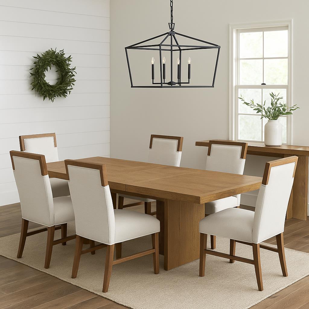Donte Rectangular Extension Dining Table - Warm Oak