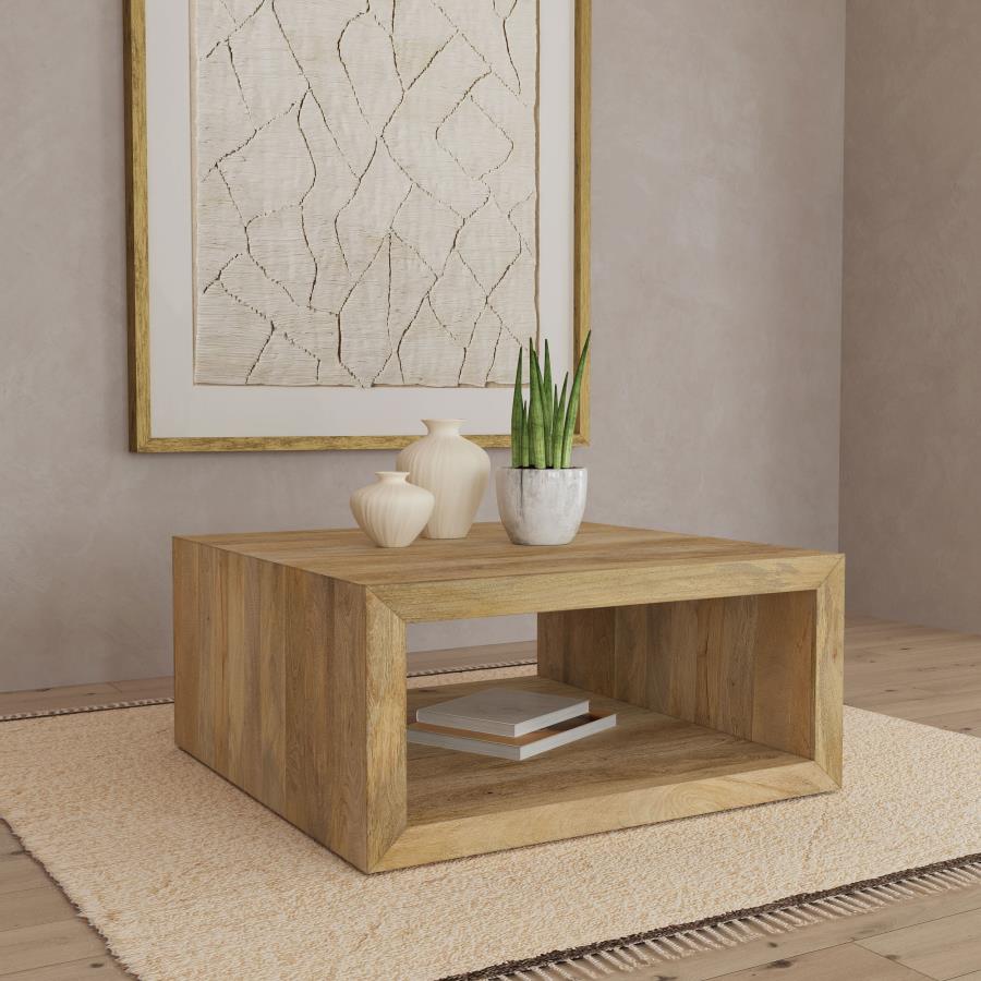 Benton Square Solid Wood Coffee Table - Natural