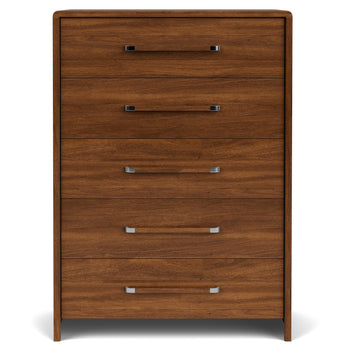 Elsie Collection Five Drawer Chest - Classic Walnut