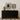Flo Collection Six Drawer Dresser - Black