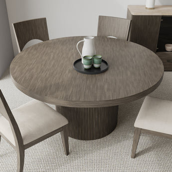 Sariel 60" Round Dining Table - Designer Espresso