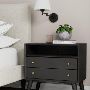 Flynn Grand Nightstand - Black