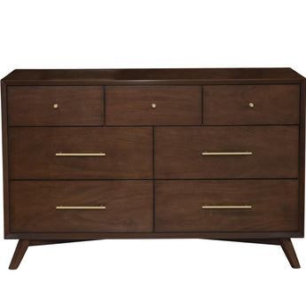 Flynn Collection Seven Drawer Dresser - Walnut