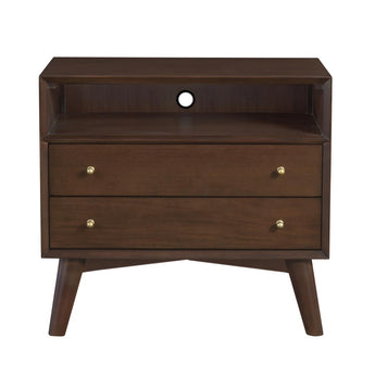 Flynn Collection Large Nightstand - Walnut