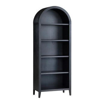 Porter Arched Bookcase - Black