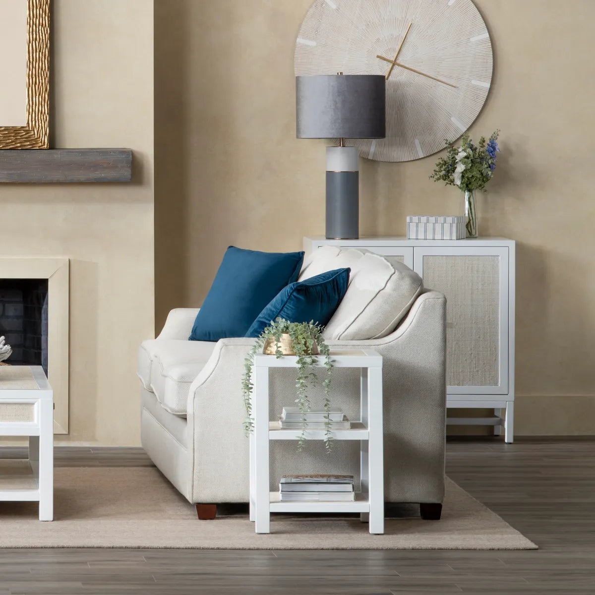 Sandy Shores Side Table - White