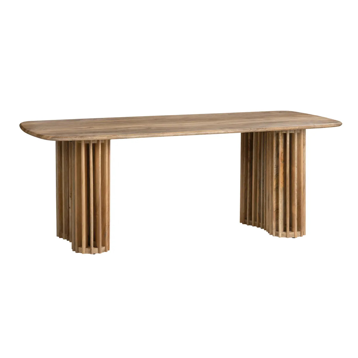 Sullivan Rounded Pedestal Dining Table - Natural