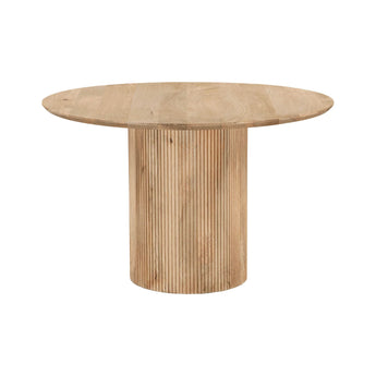 Cylinder 47" Round Dining Table - Natural