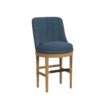 Carmen Swivel Counter Stool - Blue