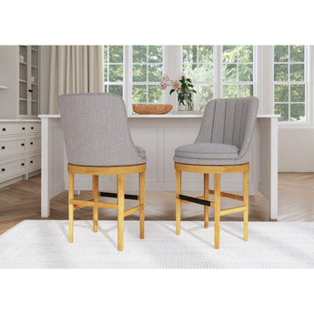 Carmen Swivel Counter Stool - Grey
