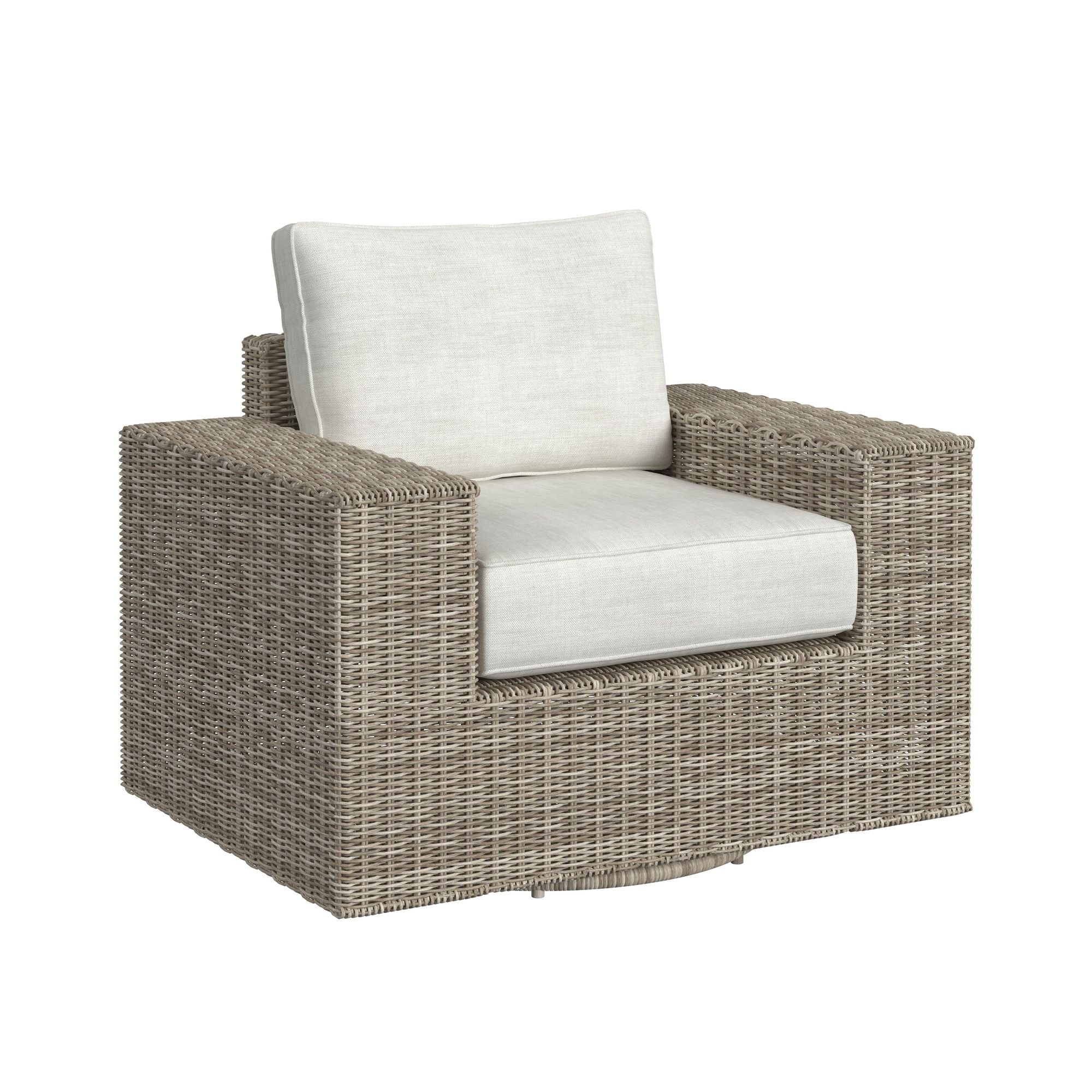 Carmona Outdoor Swivel Club Chair - Natural