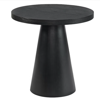 Portland 22" Round End Table - Black