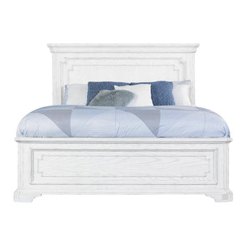 Clara Panel Bed - Antique White