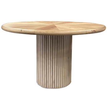 Giza 54" Round Pedestal Dining Table - Natural