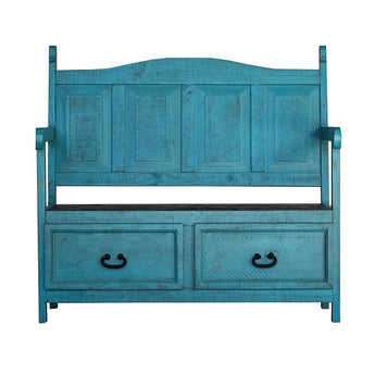 Alexander Accent Bench - Turquoise Blue