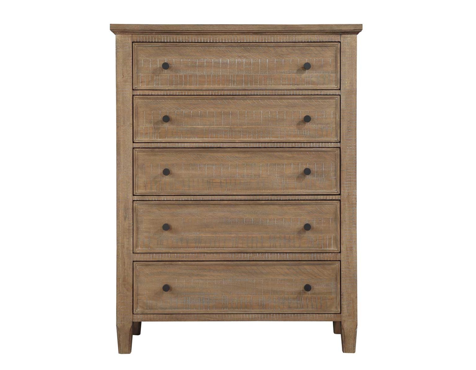 Riverdale Five Drawer Chest - Driftwood Finish