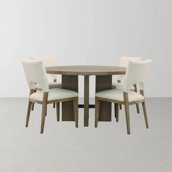 Fraser 52" Round Dining Table - Light Brown