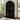 Santiago Arched Glass Door Cabinet - Espresso