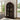 Santiago Arched Glass Door Cabinet - Espresso