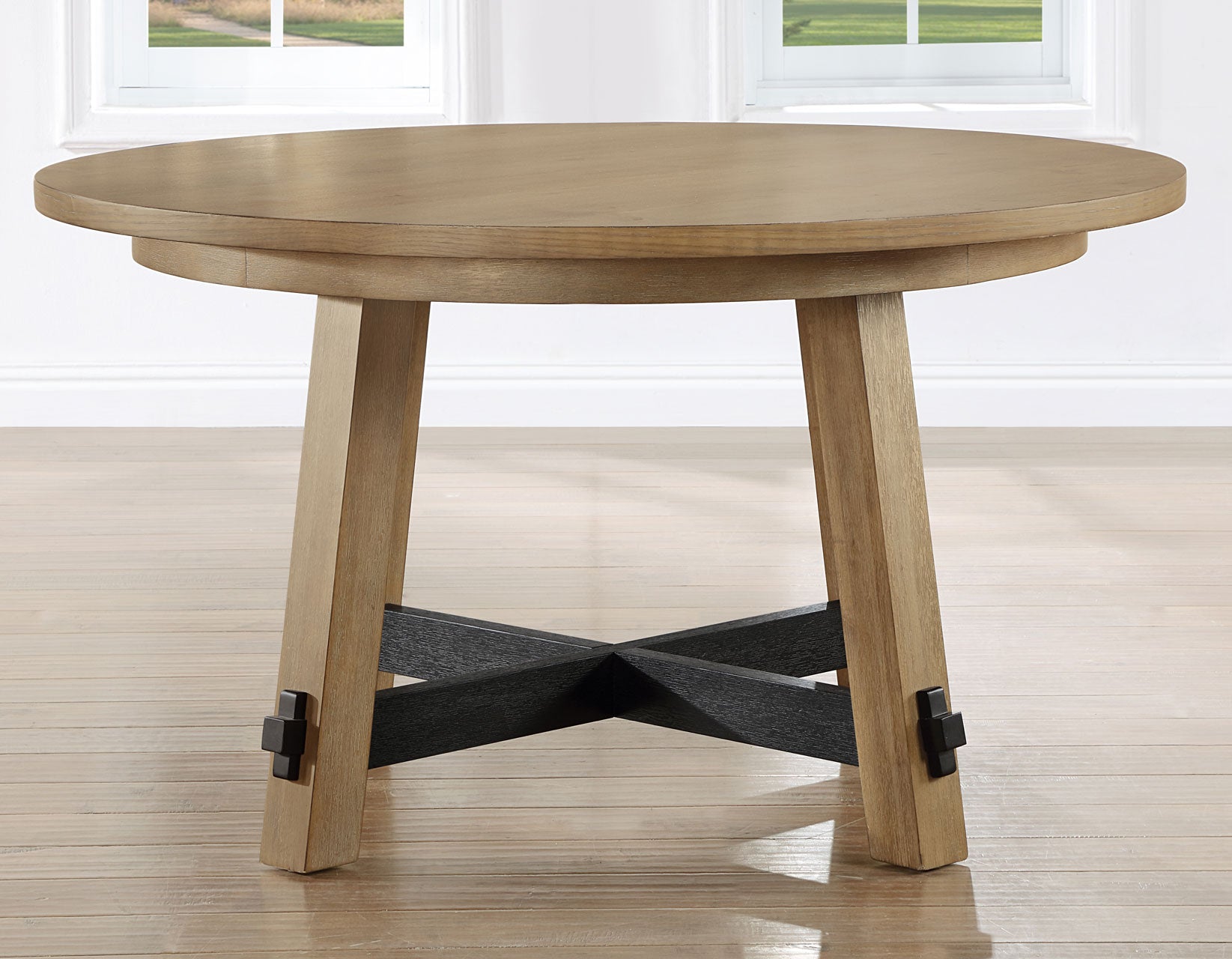 Aubrey 54" Round Dining Table - Driftwood