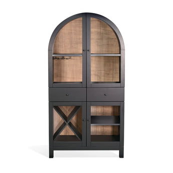 Sunny Designs Bar Cabinet w/Wine Rack - Black