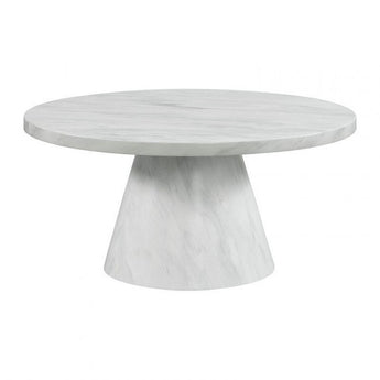 Bellini 36" Round Coffee Table - White